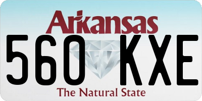 AR license plate 560KXE