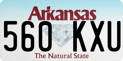 AR license plate 560KXU