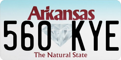 AR license plate 560KYE