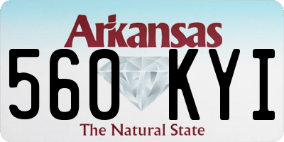 AR license plate 560KYI