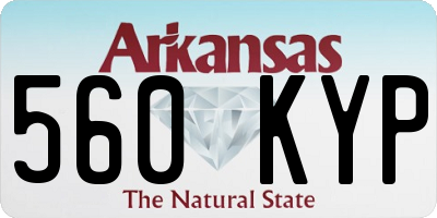AR license plate 560KYP