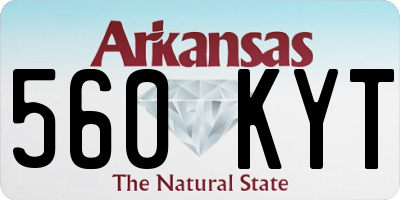 AR license plate 560KYT