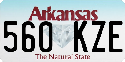 AR license plate 560KZE