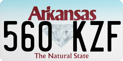 AR license plate 560KZF