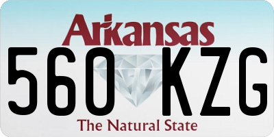 AR license plate 560KZG