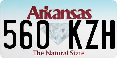 AR license plate 560KZH