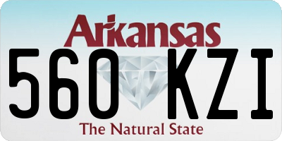 AR license plate 560KZI