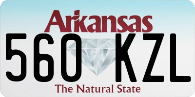 AR license plate 560KZL