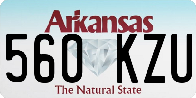 AR license plate 560KZU