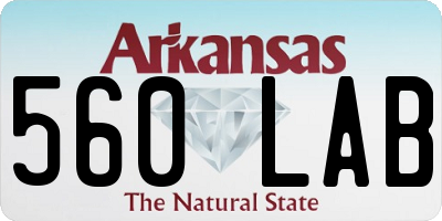 AR license plate 560LAB