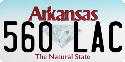 AR license plate 560LAC