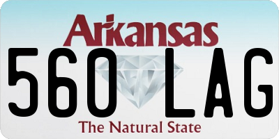 AR license plate 560LAG