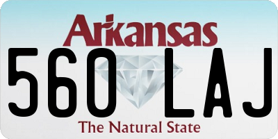 AR license plate 560LAJ