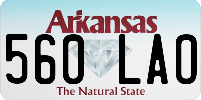 AR license plate 560LAO
