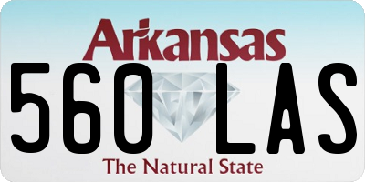 AR license plate 560LAS