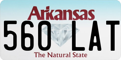 AR license plate 560LAT