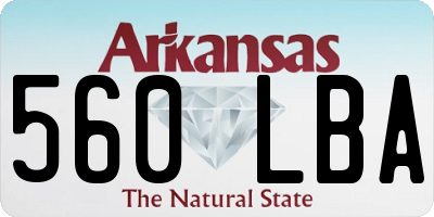 AR license plate 560LBA