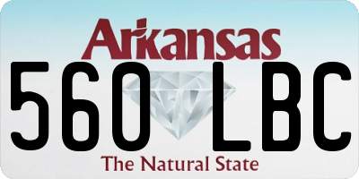 AR license plate 560LBC