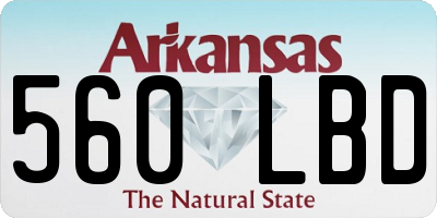 AR license plate 560LBD