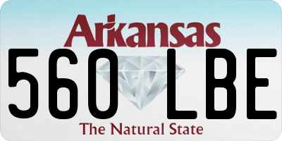 AR license plate 560LBE