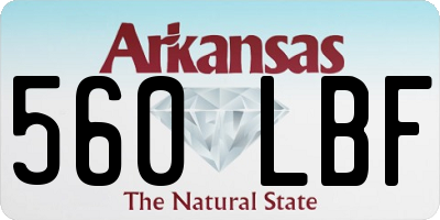 AR license plate 560LBF