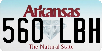 AR license plate 560LBH