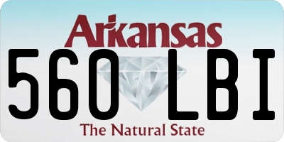 AR license plate 560LBI