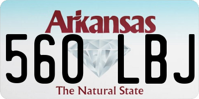 AR license plate 560LBJ