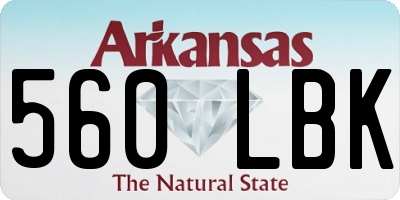 AR license plate 560LBK