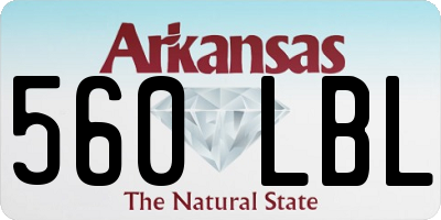 AR license plate 560LBL