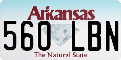 AR license plate 560LBN