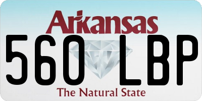 AR license plate 560LBP