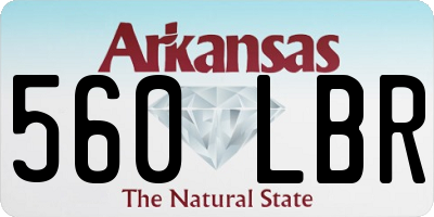 AR license plate 560LBR