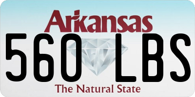 AR license plate 560LBS