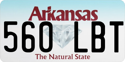 AR license plate 560LBT