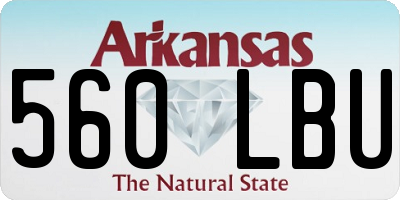 AR license plate 560LBU