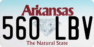 AR license plate 560LBV