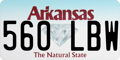 AR license plate 560LBW