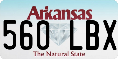 AR license plate 560LBX