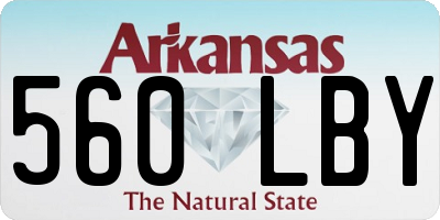 AR license plate 560LBY