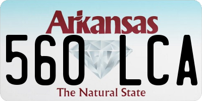AR license plate 560LCA