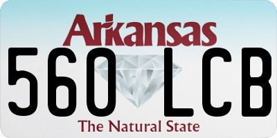 AR license plate 560LCB
