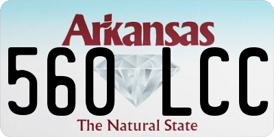 AR license plate 560LCC