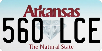 AR license plate 560LCE