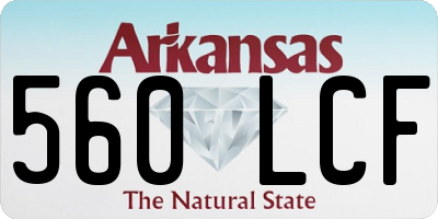AR license plate 560LCF