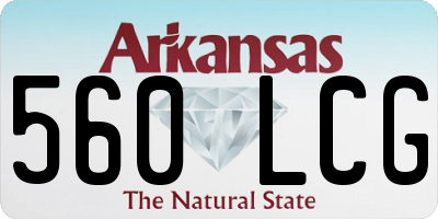 AR license plate 560LCG