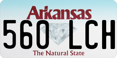 AR license plate 560LCH