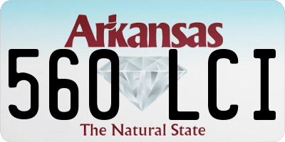 AR license plate 560LCI