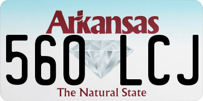 AR license plate 560LCJ