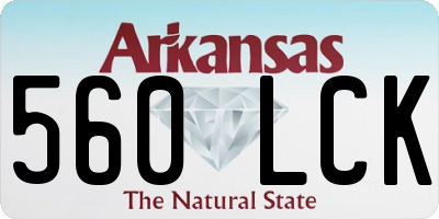 AR license plate 560LCK